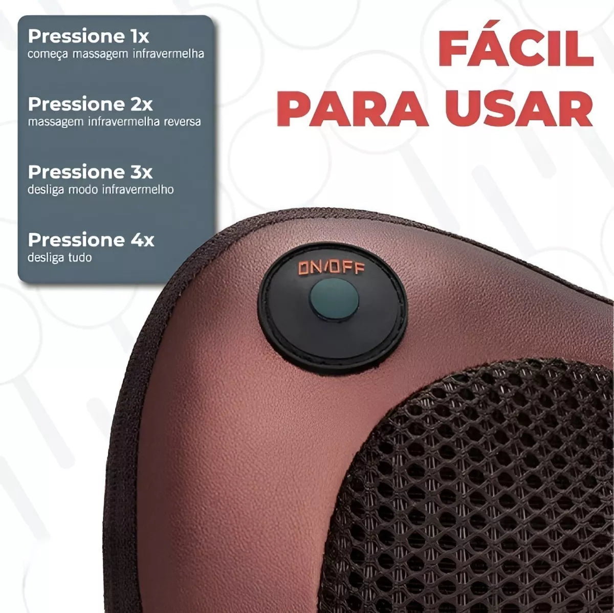 Almofada de Massagem Eletrônica