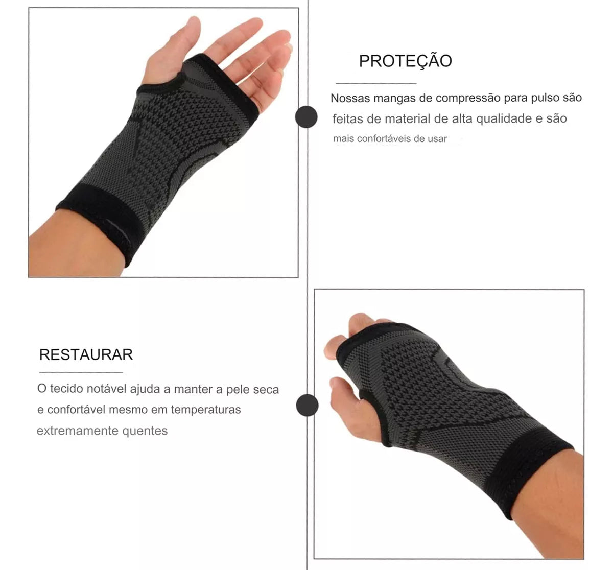 Munhequeira Compressiva Elástica