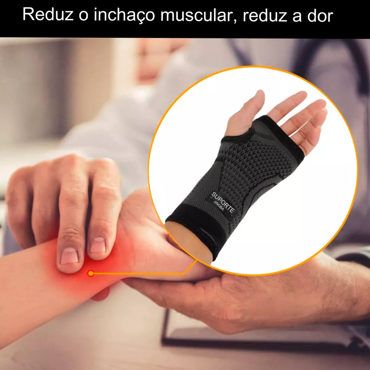 Munhequeira Compressiva Elástica