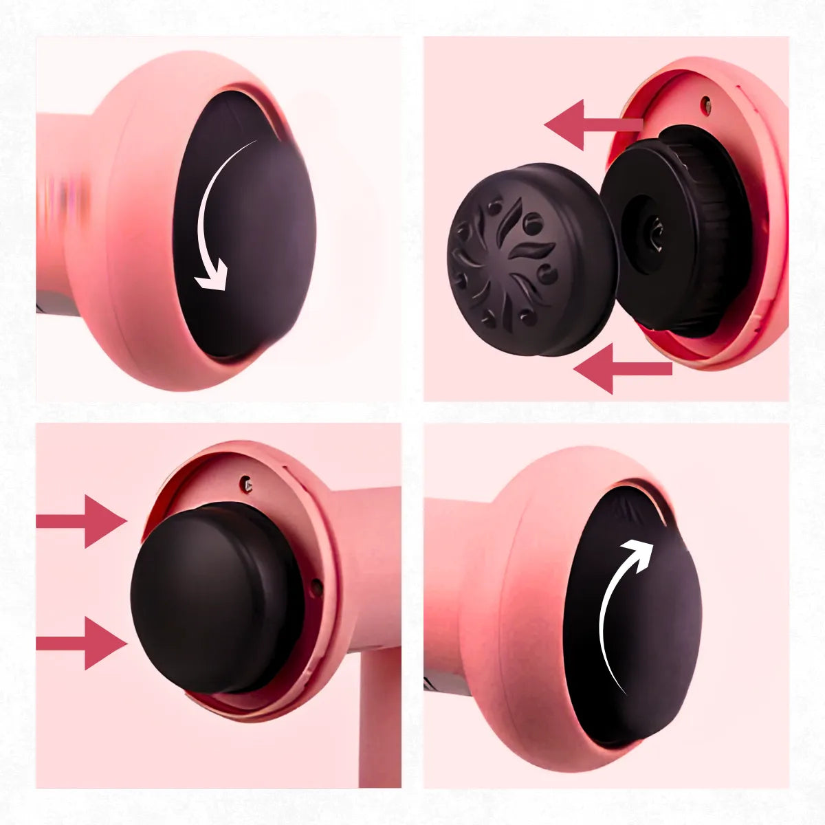 Massageador Corporal Elétrico Muscular Rosa