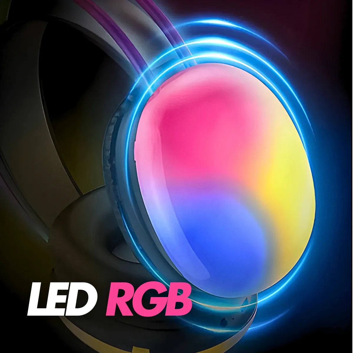 Fone De Ouvido Sem Fio Bluetooth com LED