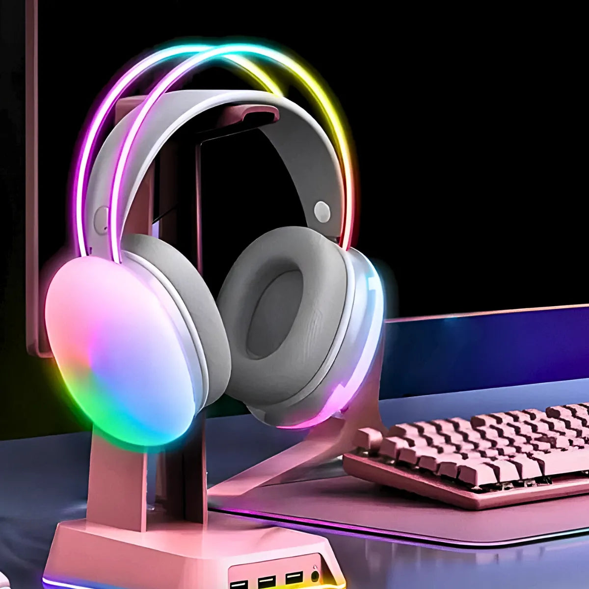 Fone De Ouvido Sem Fio Bluetooth com LED