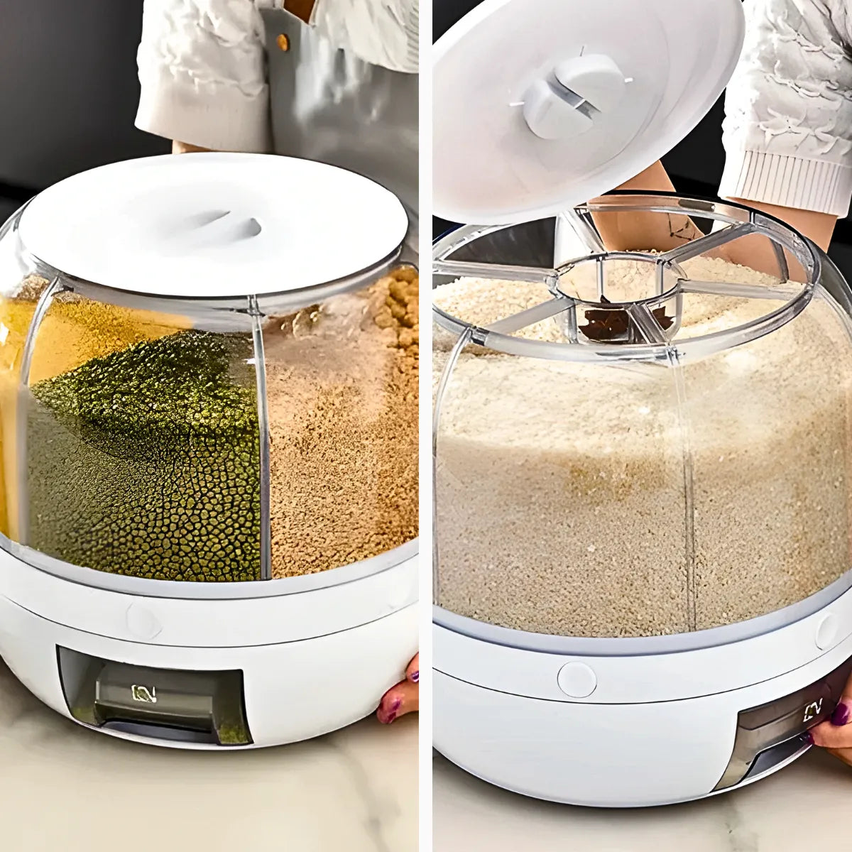 Dispenser de Alimentos e Grãos Giratório