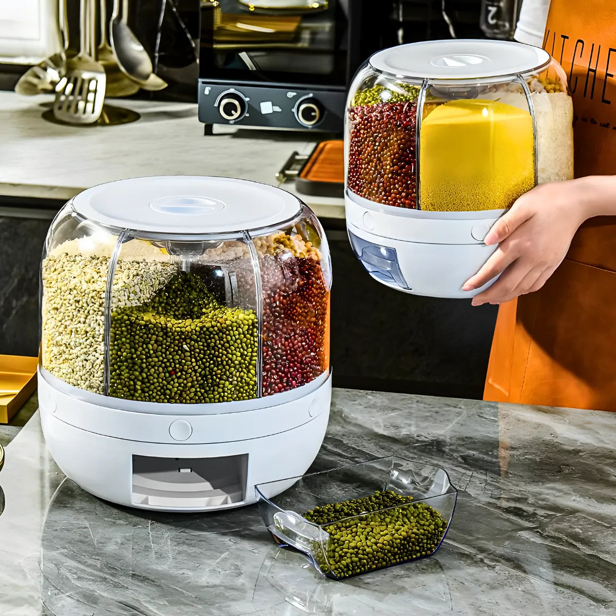 Dispenser de Alimentos e Grãos Giratório