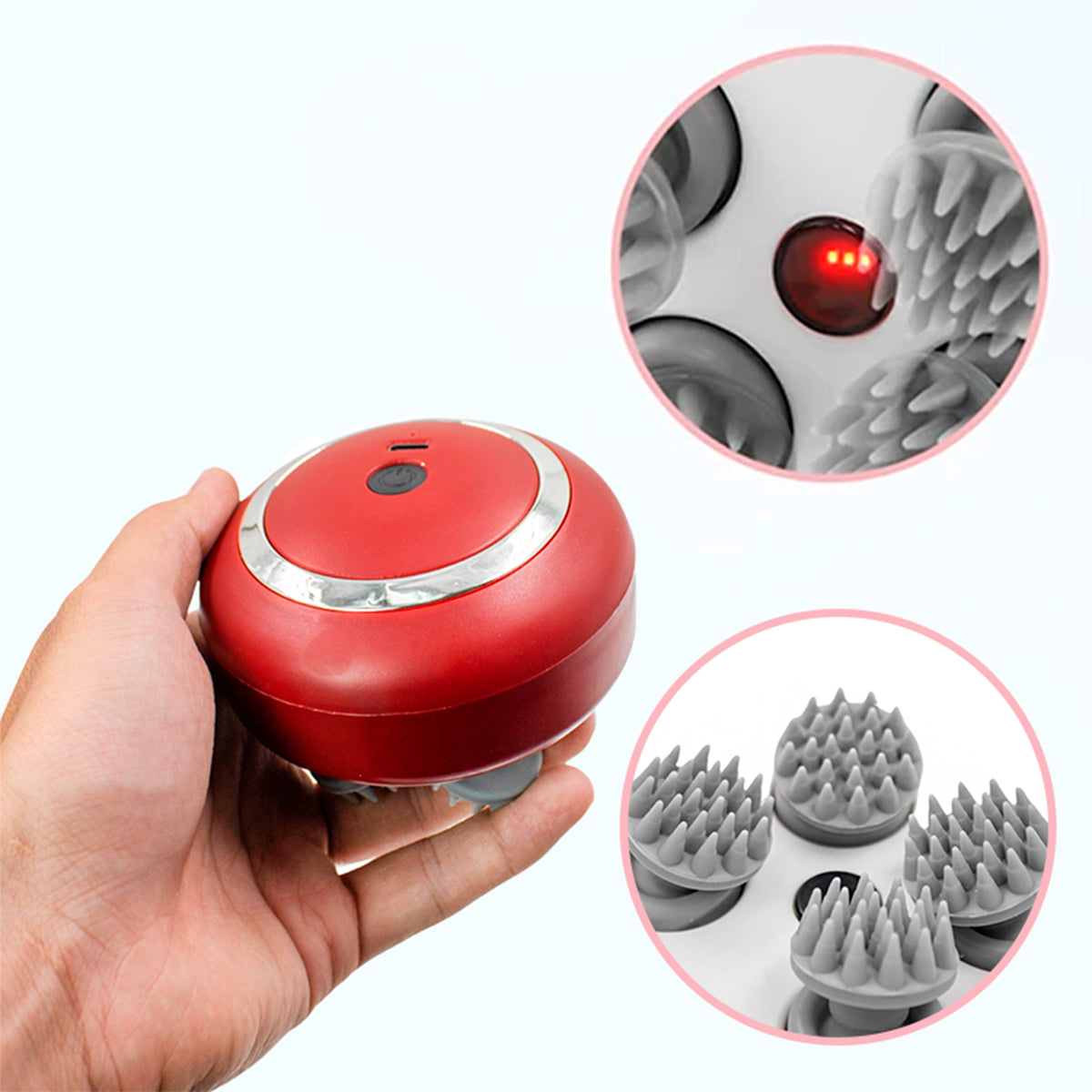 Massageador Elétrico de Cabeça USB