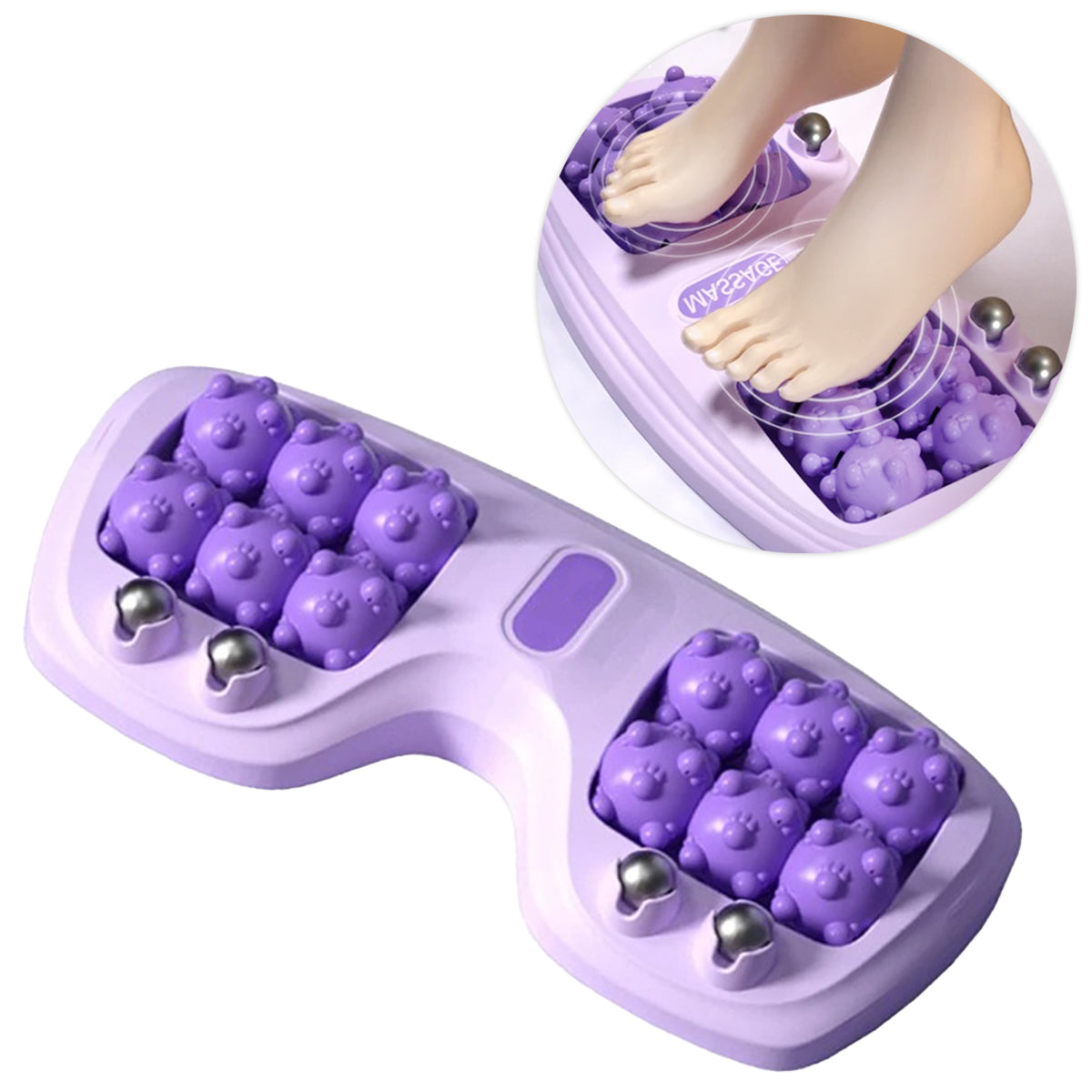 Massageador de Pé Rolo com Ímã