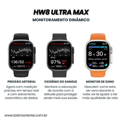 Smartwatch Full HD Laranja
