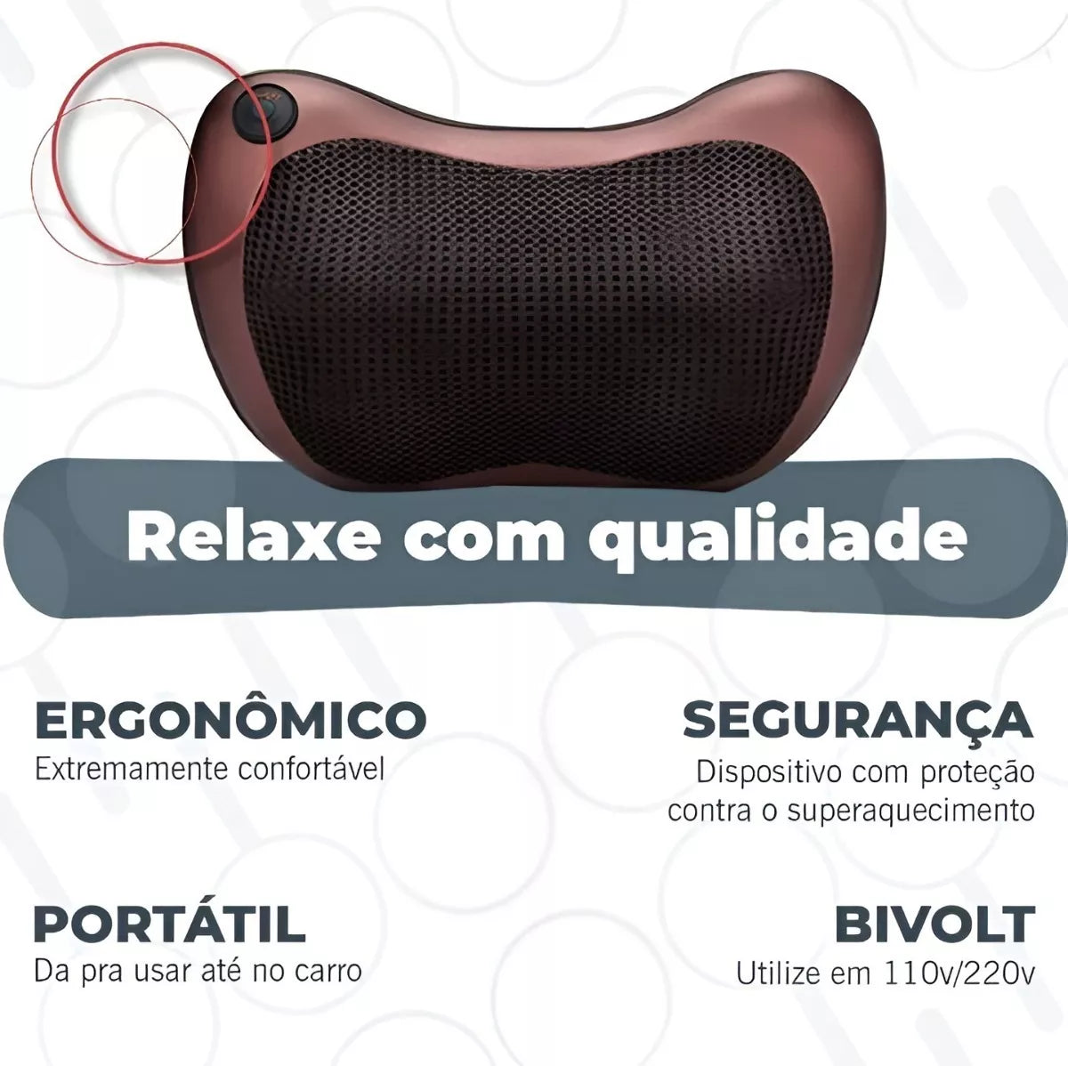 Almofada de Massagem Eletrônica