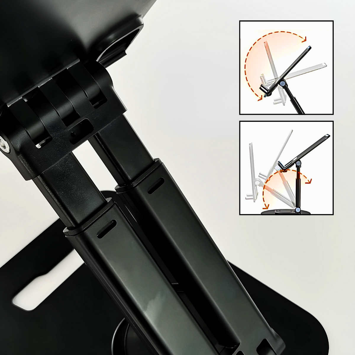 Suporte Articulado de Mesa Para Tablet e Smartphone Preto