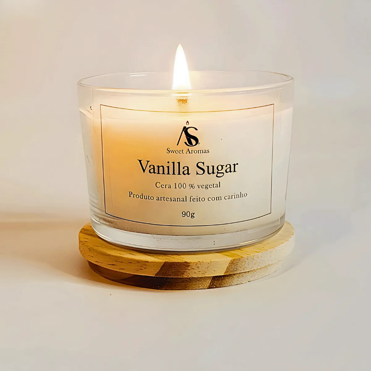 Vela Aromática Artesanal Perfumada - Vanilla Sugar