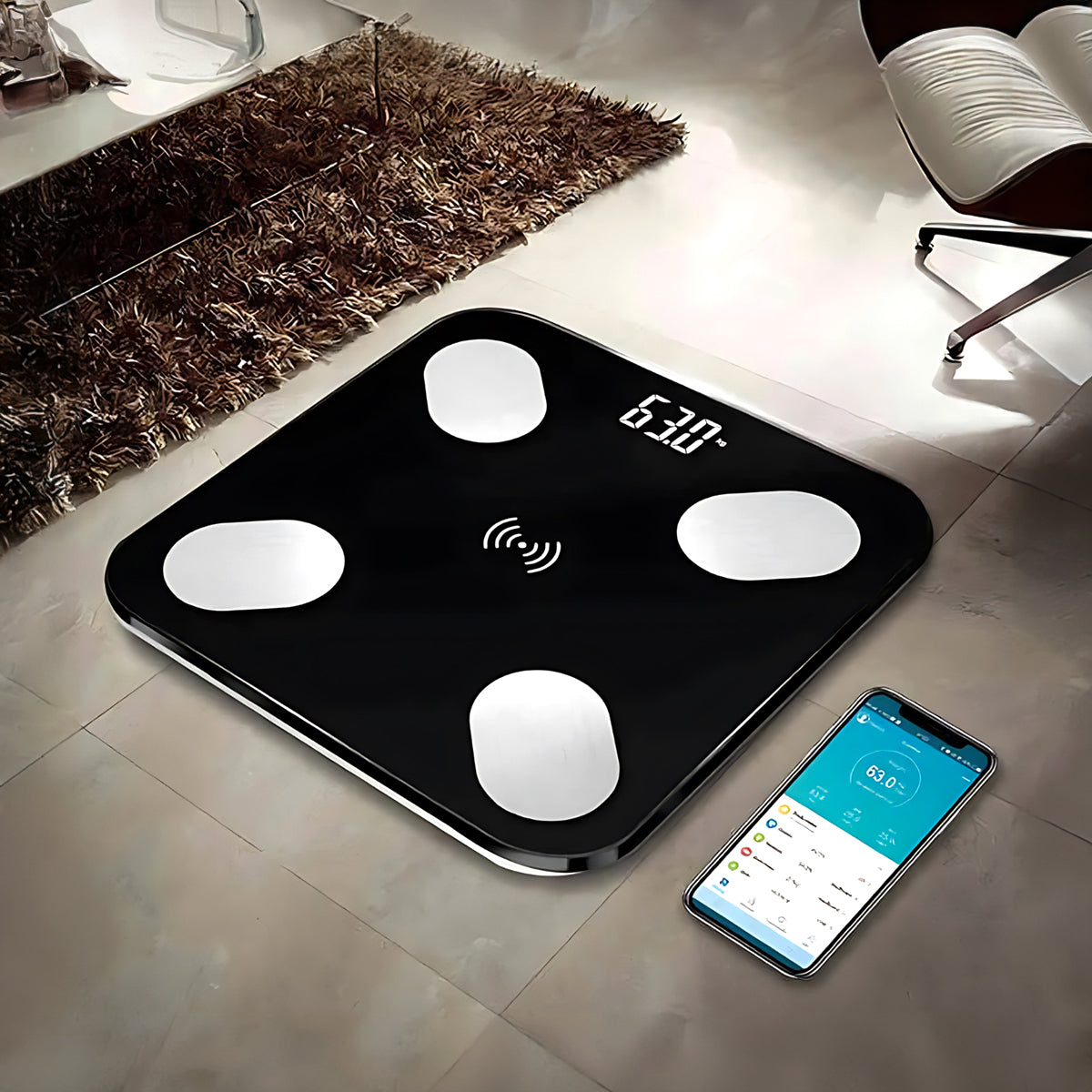 Balança Digital de Bioimpedância com Bluetooth