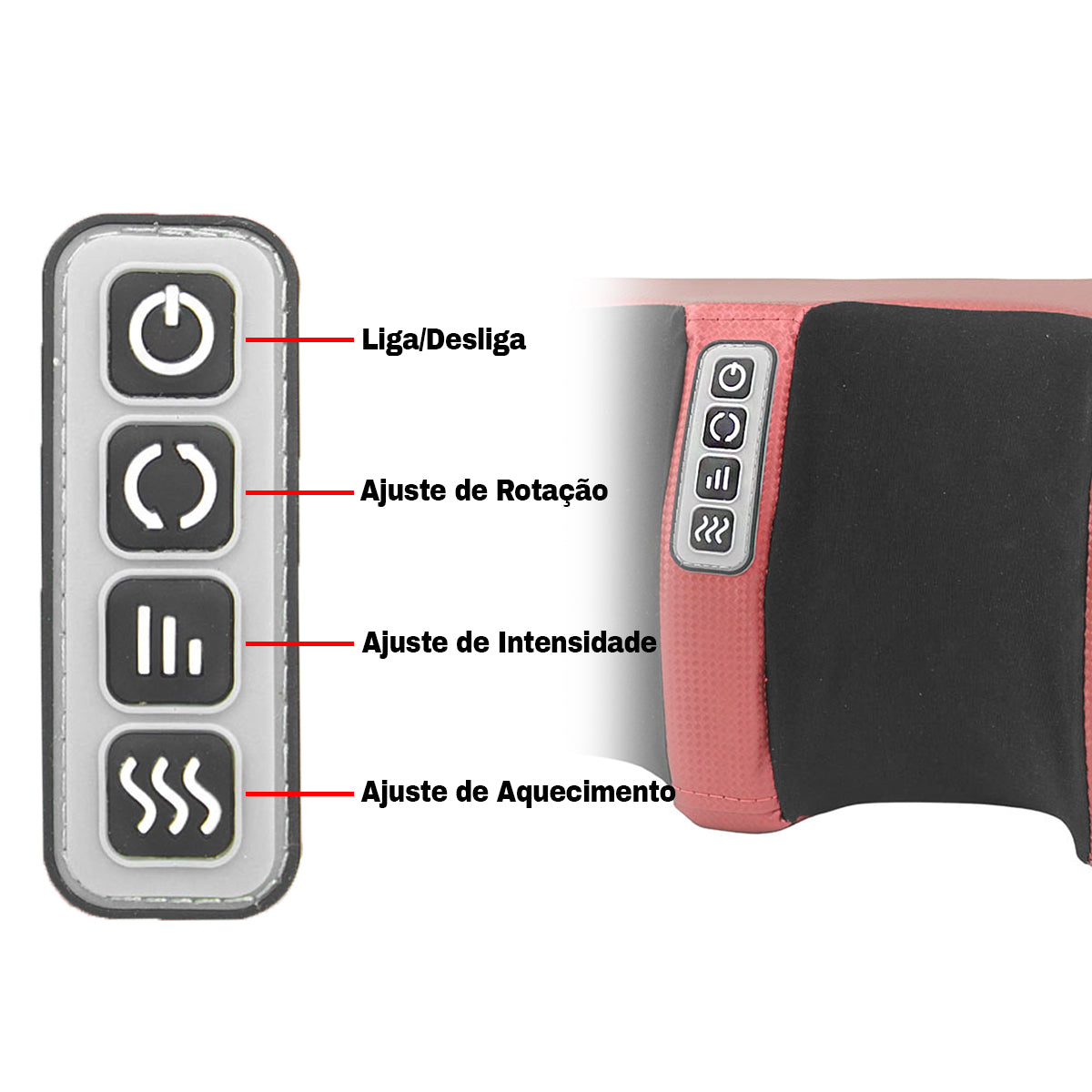 Massageador de Pés Elétrico Shiatsu