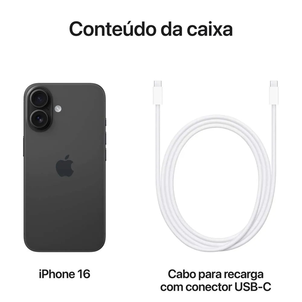 iPhone 16, Tela de 6,1″, 5G e Câmera de 48MP